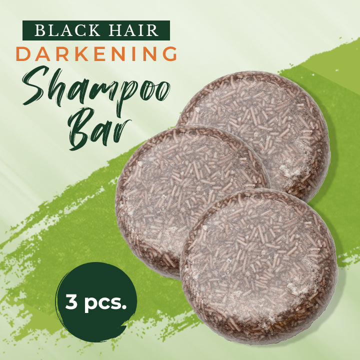 Black Hair Darkening Shampoo Bar