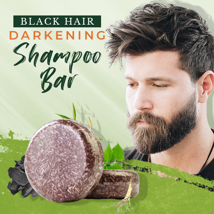 Black Hair Darkening Shampoo Bar