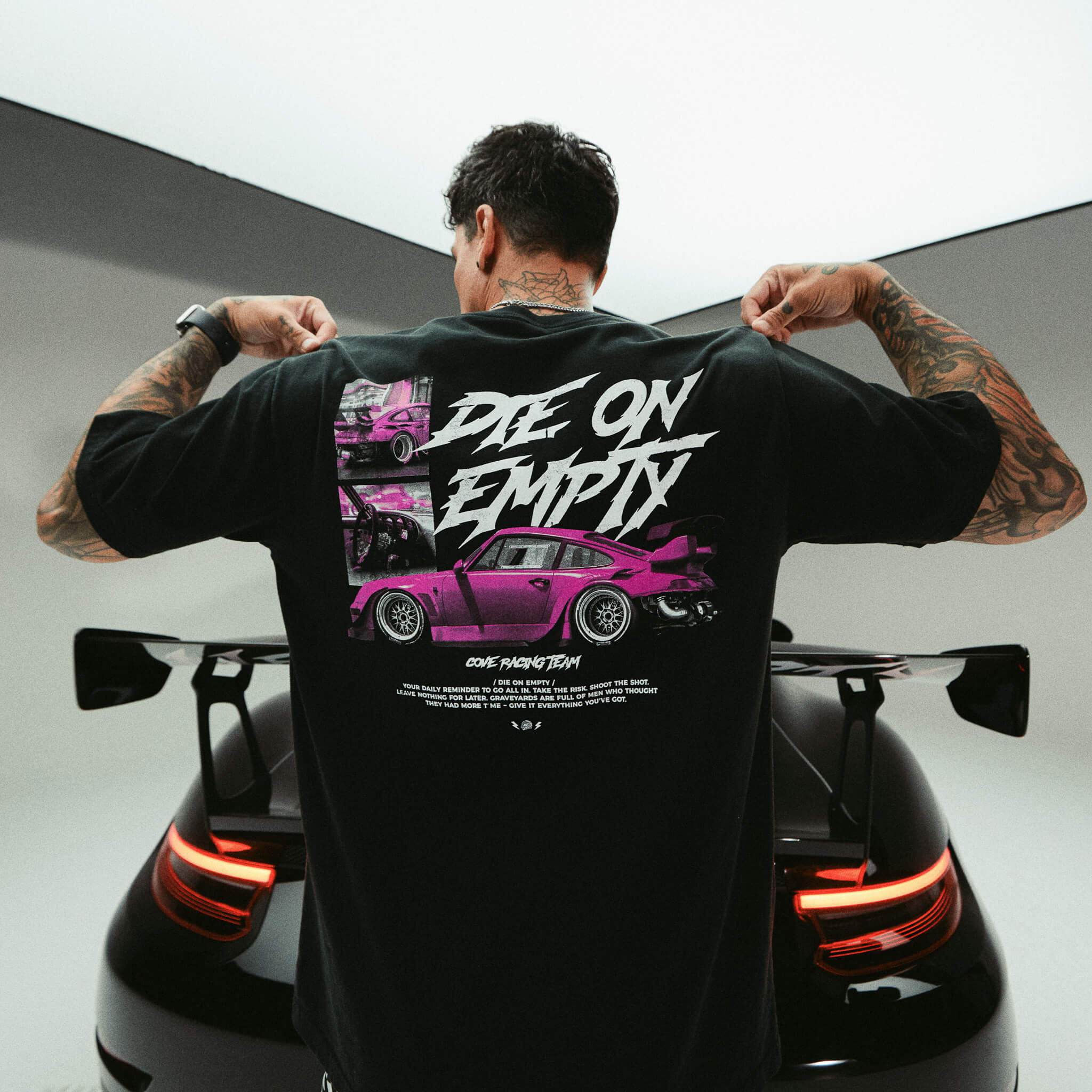 (New) Die on Empty Tee - Black