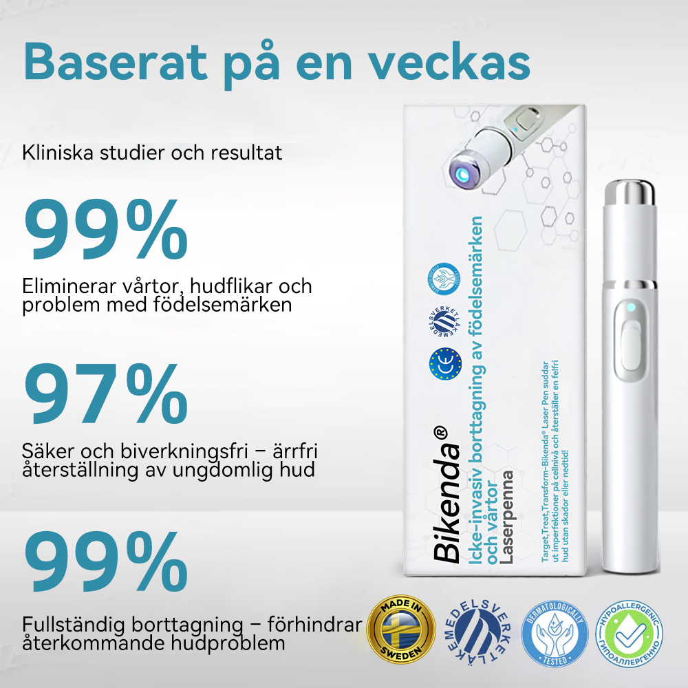 Bikenda® laserpenna🎉 – Säg hejdå till hudproblem med kraften av CO₂-laser!