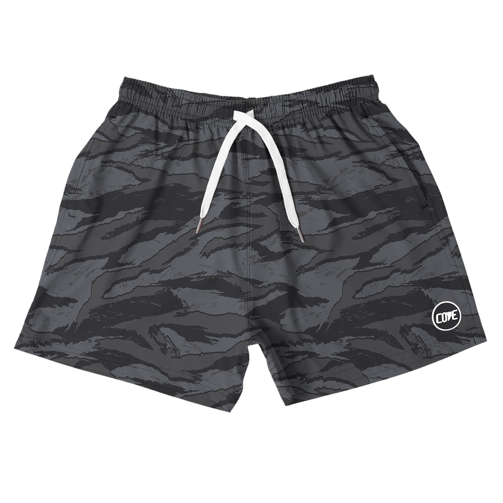 (New) Tiger Camo Shorts - Black