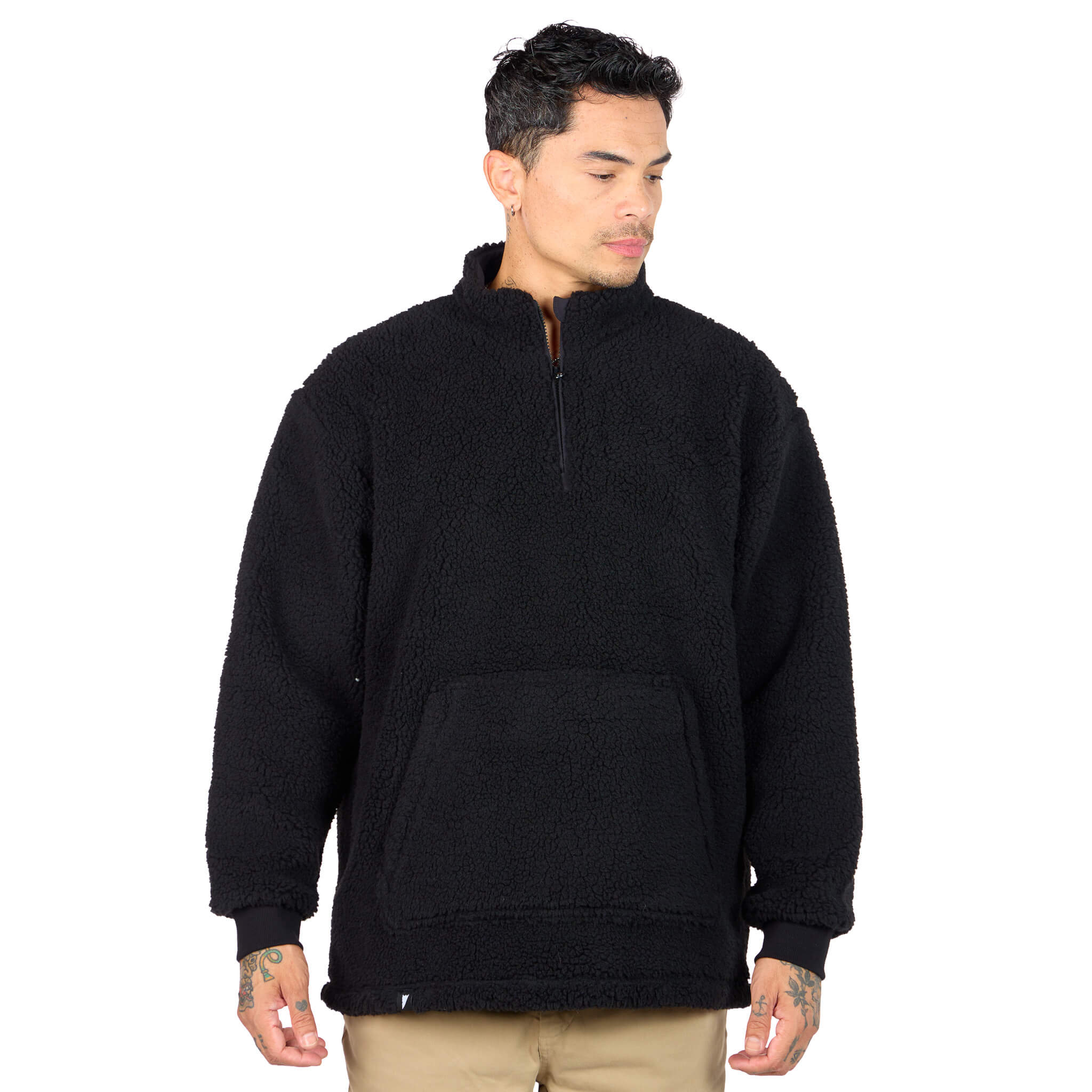 (New) Sherpa Quarter Zip - Black