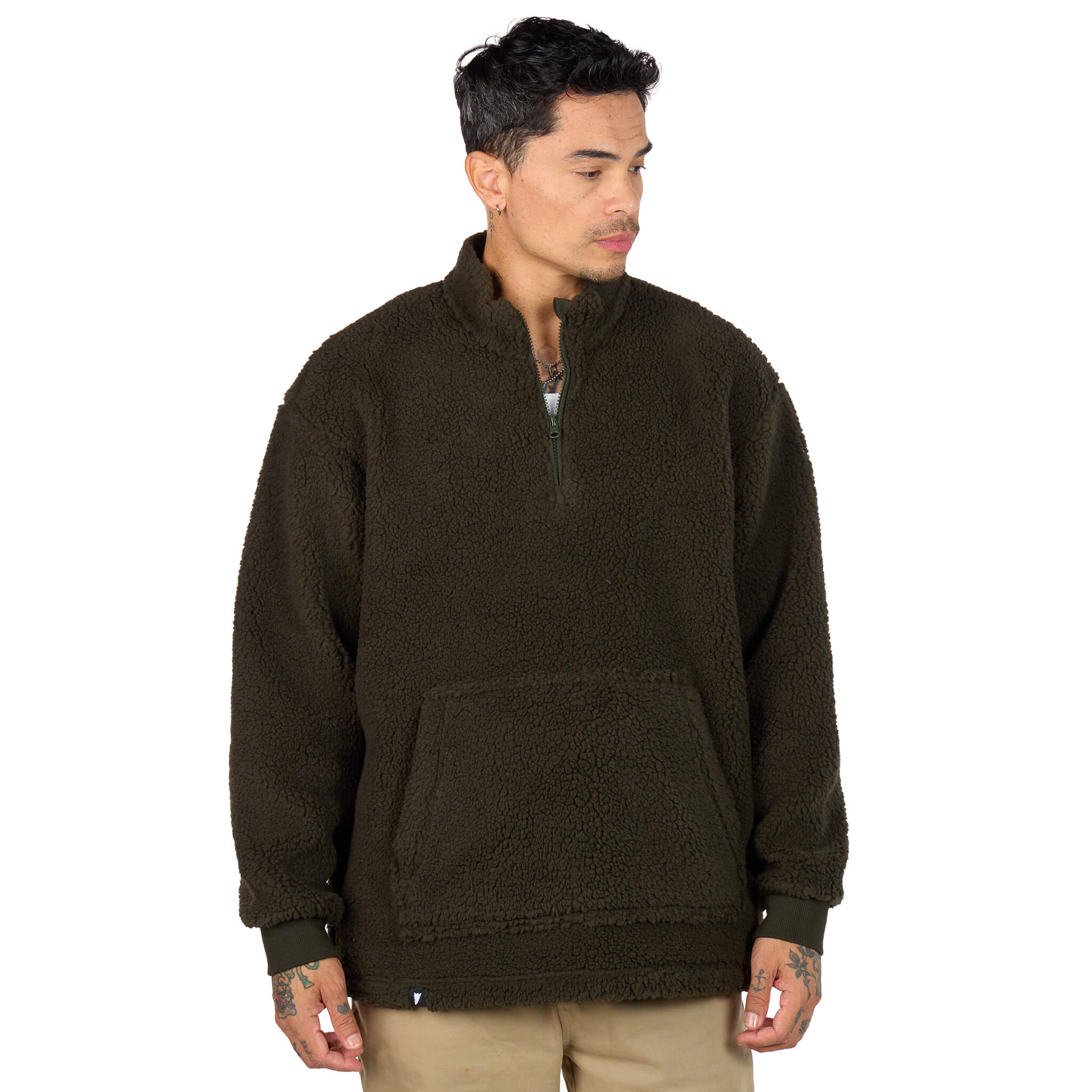 (New) Sherpa Quarter Zip - Olive