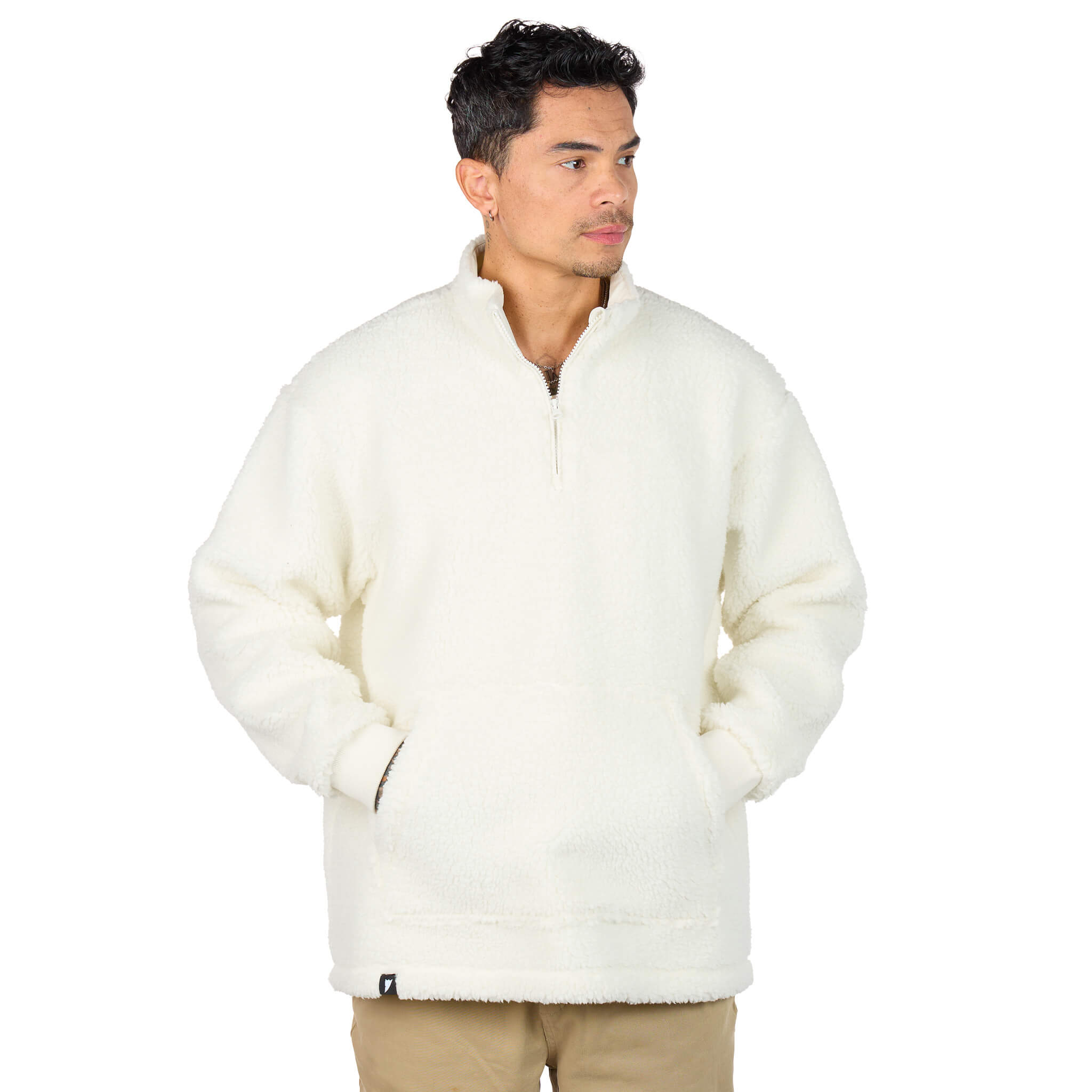 (New) Sherpa Quarter Zip - Bone