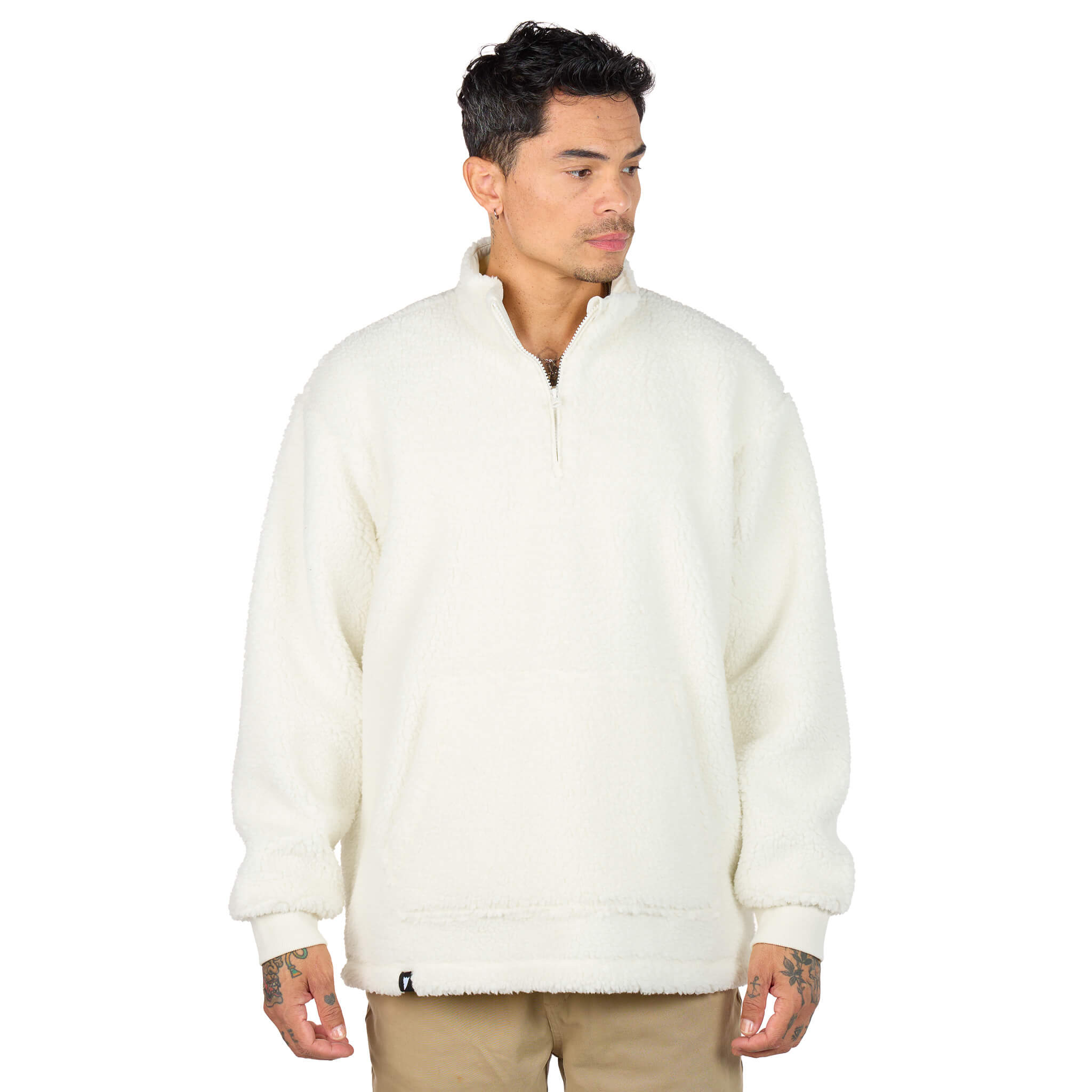 (New) Sherpa Quarter Zip - Bone