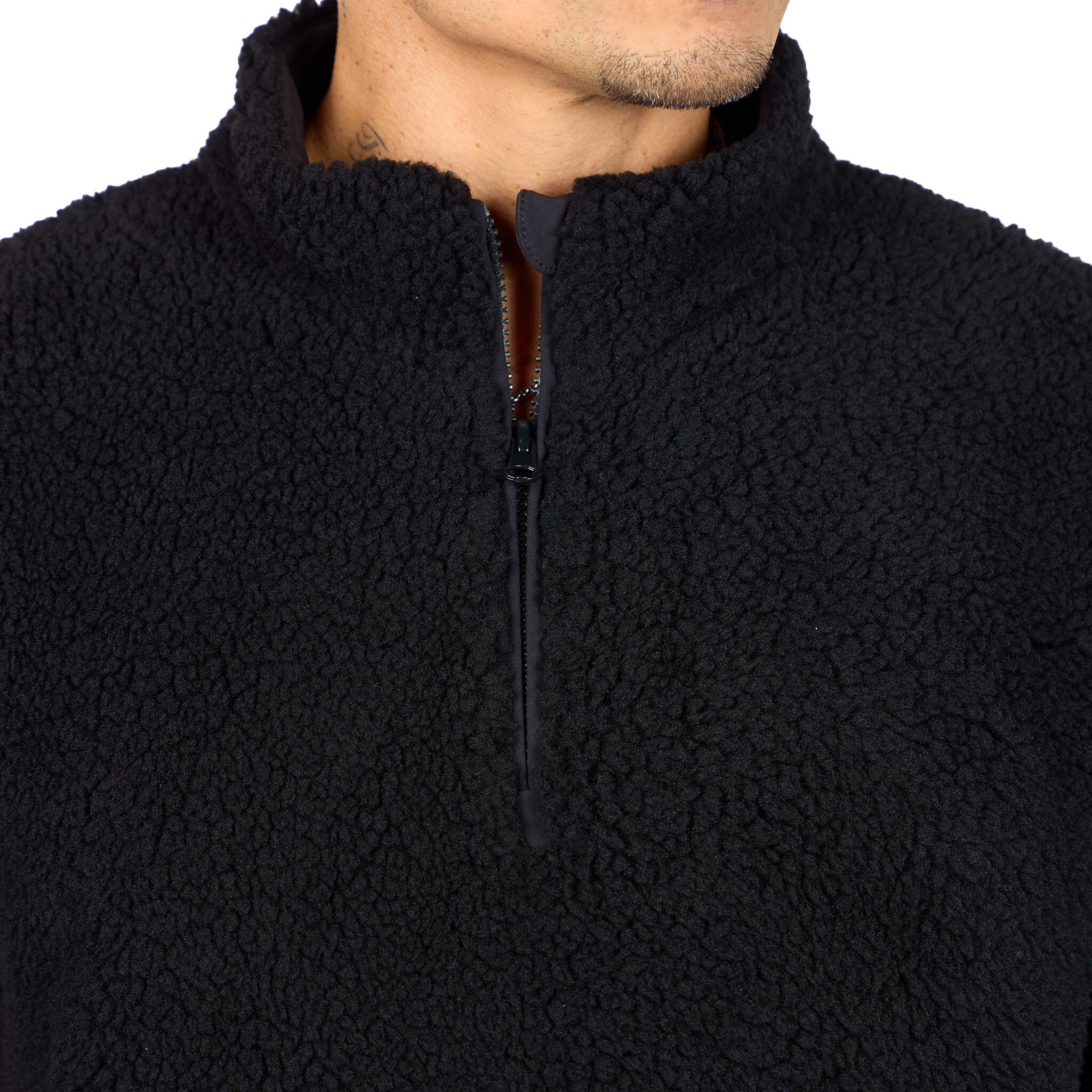 (New) Sherpa Quarter Zip - Black