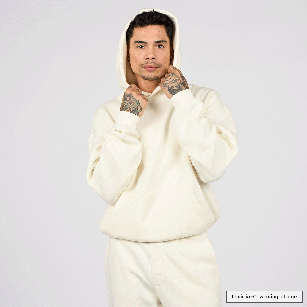 (New) Weighted Hoodie - Bone