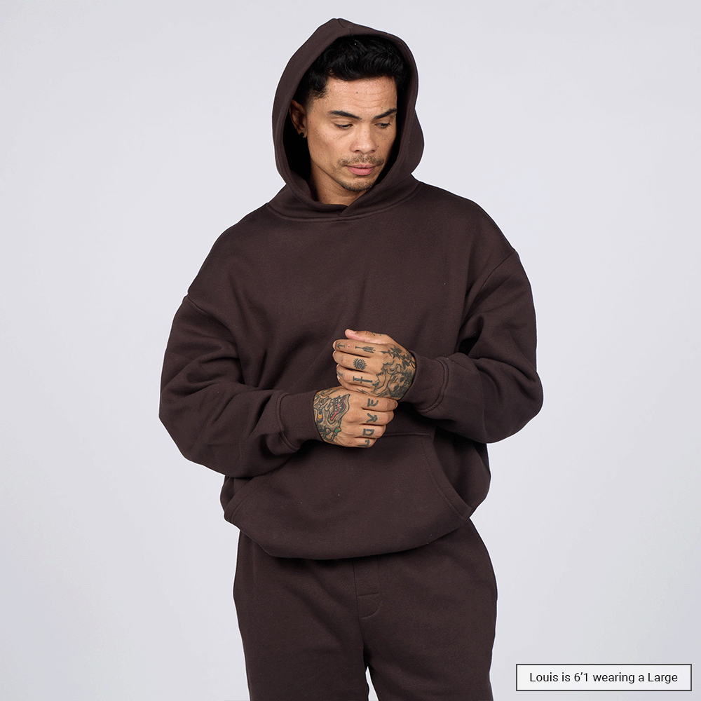 (New) Weighted Hoodie - Coffee