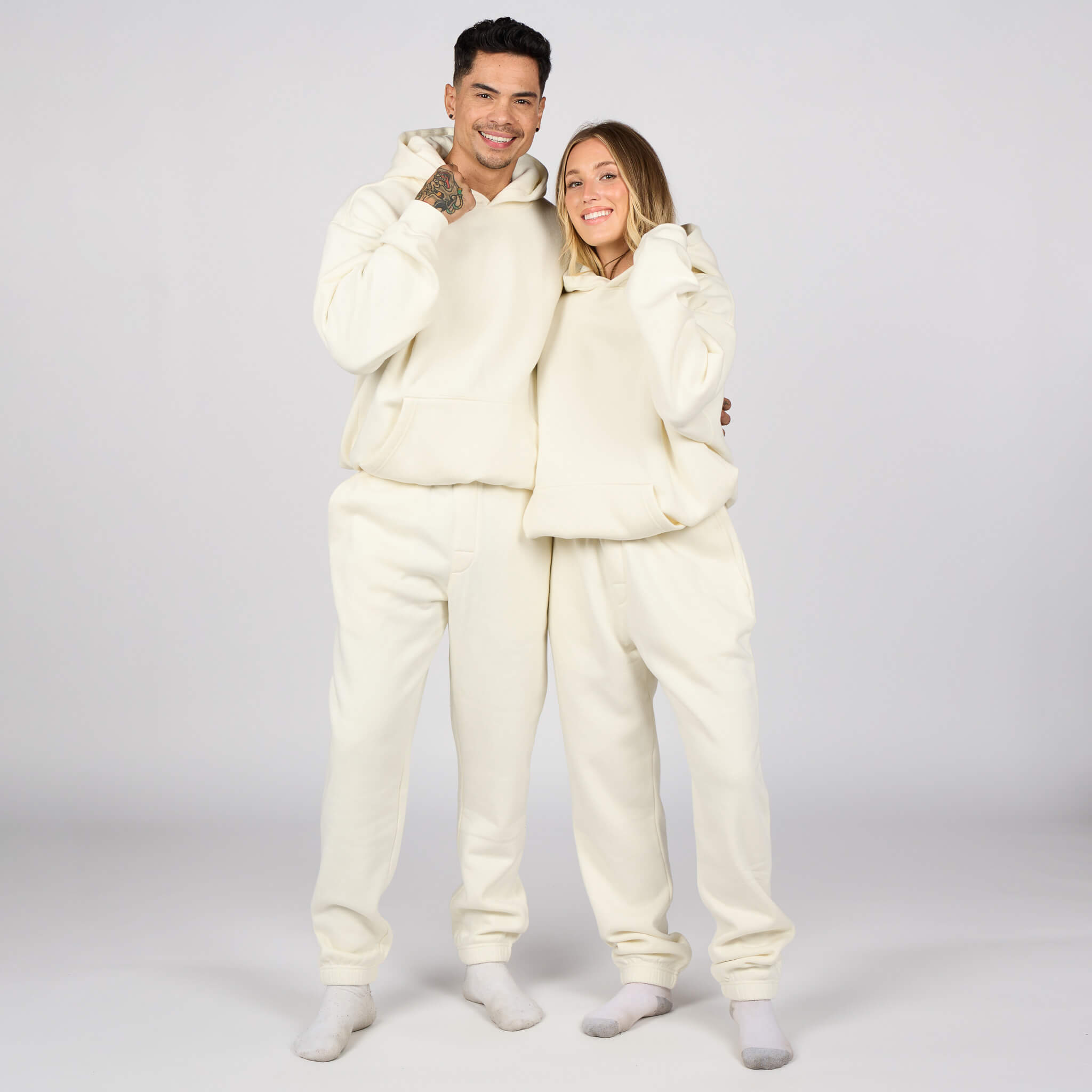 (New) Weighted Hoodie - Bone