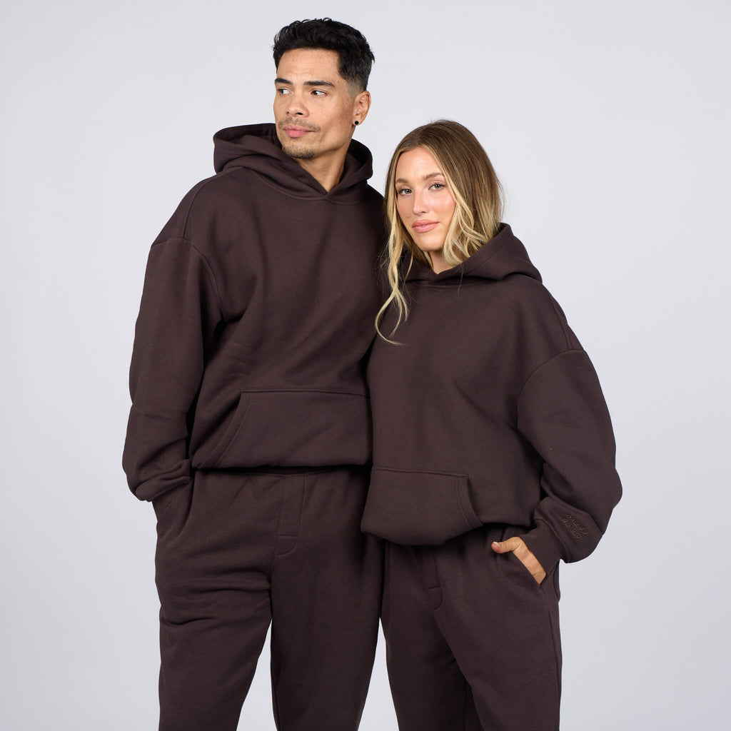 (New) Weighted Hoodie - Coffee