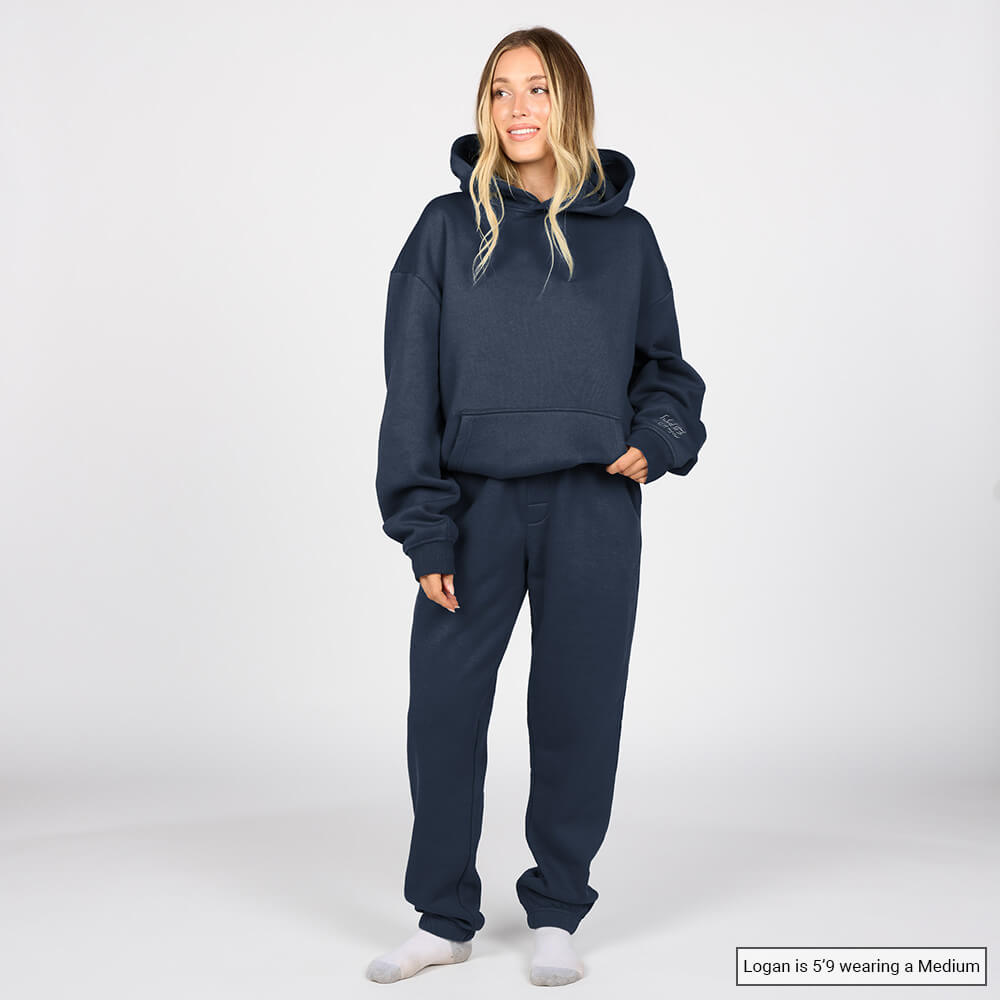 (New) Weighted Hoodie - Navy