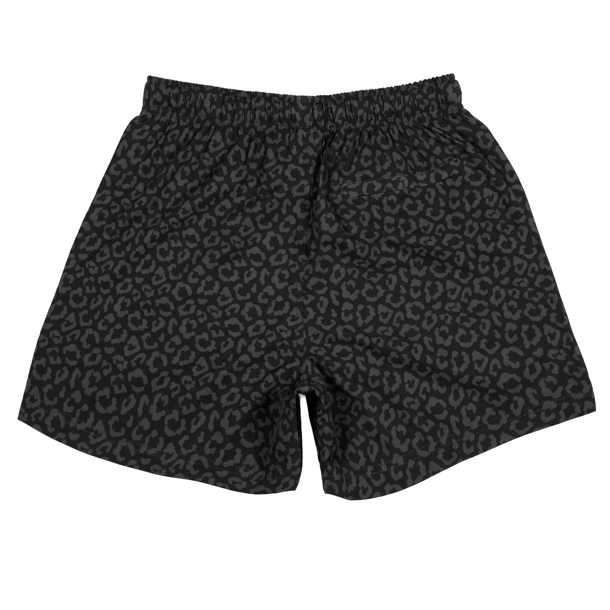 (New) Leopard Shorts - Black