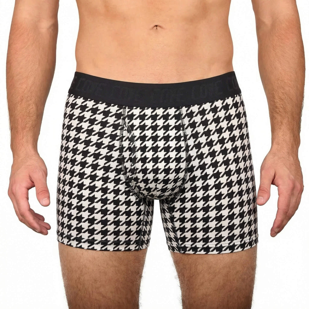 (New) Organic Cotton Boxers - Houndstooth