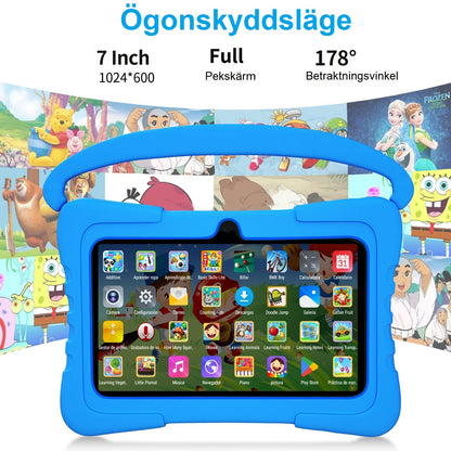 DEPLAY Barnplatta LITE 4 (7'') | Bästa surfplattan för barn | Blå eller Rosa