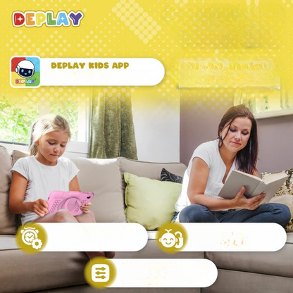 DEPLAY Barnplatta LITE 4 (7'') | Bästa surfplattan för barn | Blå eller Rosa