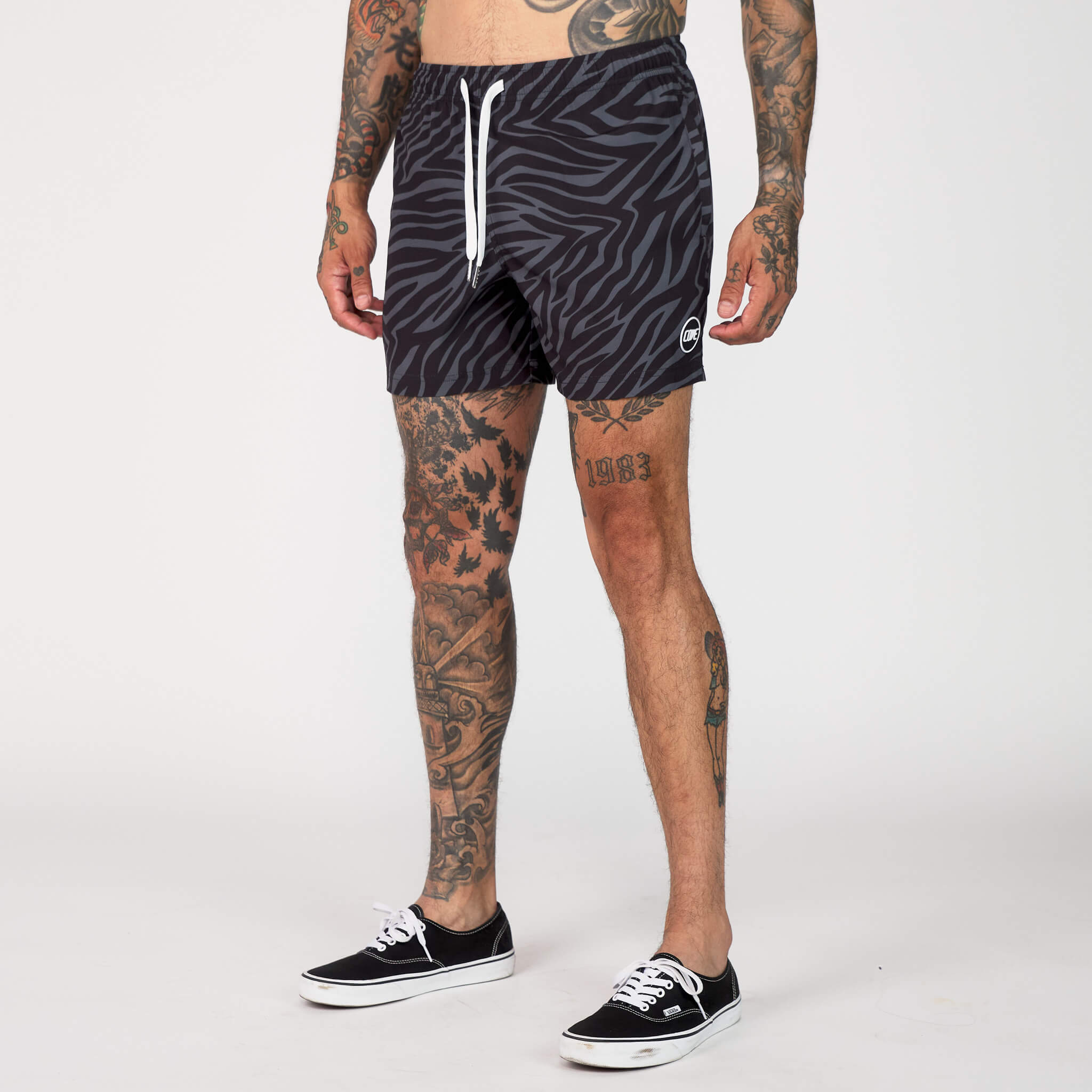 (New) Zebra Shorts - Black